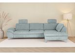 Ecksofa DIE PLANBAR "Ottomane MP-IN14007 L-Form, Breite 306 cm", famosa ocean, B:306cm H:84cm T:197cm, 100% Polyester, Sofas, Ecksofa, wahlweise mit Schlaffunktion und verstellbaren Kopfstützen