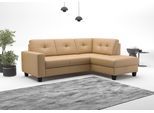Ecksofa OTTO HOME "Varese", cappuccino, B:226cm H:91cm T:170cm, Sofas, Ecksofa, wahlweise mit Schlaffunktion und Bettkasten