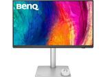 BENQ LED-Monitor "PD2730S", Energieeffizienz: F (A-G), silber, schwarz, B:61,4cm H:36,8cm T:7,74cm, Monitore
