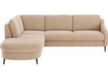 Ecksofa SIT & MORE "Soul L-Form", braun (macciato), B:257cm H:90cm T:239cm, 100% Polyester, Sofas, Ecksofa, wahlweise mit Schlaffunktion und Bettkasten oder Schubkasten