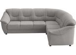 Ecksofa SIT & MORE "Savona L-Form, B. 262cm, klassisches Design, Federkern, Komfort Sitz", grau, B:262cm H:90cm T:212cm, Sofas, Ecksofa, option. Schlaffunktion Liegef. 195x120cm,div. Stoff und Ledervarianten