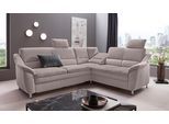 Ecksofa OTTO HOME "Cardoso L-Form", grau, B:249cm H:90cm T:209cm, Luxus-Microfaser Lederoptik (100% Polyester);Luxus-Microfaser (100% Polyester);Luxus-Microfaser ALTARA NUBUCK (100% Polyester);Struktur (100% Polyester), Sofas, Ecksofa, Federkern, wahlweise mit Bett, Schubkasten, teilweise Relaxfunktion