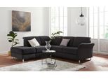 Ecksofa SIT & MORE "Darwin L-Form", grau (fango), B:249cm H:83cm T:221cm, Sofas, Ecksofa, inklusive Federkern, wahlweise mit Kopfteilverstellung, Schlaffunktion
