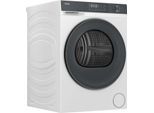 HAIER Wärmepumpentrockner "HD80-C33637", Energieeffizienz: C, weiß, B:59,5cm H:84,5cm T:58,6cm, Trockner, Smart AI Automatikprogramm, Wärmepumpentrockner