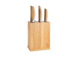 Messerblock HENCKELS BY ZWILLING "Pakka", braun, B:25cm H:37cm, Messerblöcke, Messerblock, Pakka-Holz-Griffe, Rostfreie Klingen