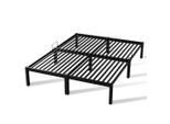 Homavo Metallbett, Schwarz, Metall, 180x200 cm, Schlafzimmer, Betten