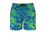 Puma Jongens Bedrukte Sneldrogende Zwemshort (Blauw/Groen)