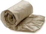 Spannbettlaken HECKETT & LANE "Yellow Spannbetttuch Percale", beige (safari, sand), B:90cm L:220cm, Perkal, Obermaterial: 100% Baumwolle, Bettlaken, Spannbettlaken, Spannbetttuch aus 100% Baumwolle, Hochwertige Perkal, Gummizug rundum