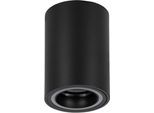 EGLO Aufbauleuchte "Carosso-Z Deckenlampe, ZigBee, App und Sprachsteuerung, dimmbar, Metal", schwarz, 1, Ø 8cm H: 12cm, 1 Stk., Leuchten, Aufbauleuchte - H12 x Ø8 cm - schwarz - 1X4,9W inkl.