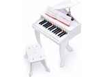 Spielzeug-Musikinstrument HAPE "Luxusflügel, weiß", weiß, Spielzeug-Musikinstrumente, KinderB:50cm H:60cm T:52cm, B:50cm H:60cm T:52cm