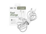 USB-Kabel "Racing 240W USB-C zu USB-C Kabel USB 2.0 2 m", weiß, 200cmcm, EMPOWER BY PANZERGLASS, Kabel