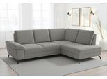 Ecksofa SIT & MORE "Chelsea L-Form, B: 264 cm, mit Armteil-& Sitztiefenverstellung", grau (stone), B:249cm H:89cm T:190cm, 100% Polyester, Sofas, Ecksofa, optional Schlaffunktion und Bettkasten