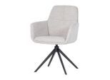 Livetastic , Naturfarben , Metall, Textil , 61x88x63 cm , Sitzfläche 360° drehbar ,