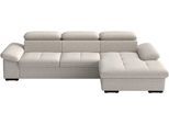 Ecksofa SIT & MORE "Viola, L-Form, B: 260 cm", beige (nature), B:260cm H:73cm T:174cm, 100% Polyester, Sofas, Ecksofa, optional Schlaffunktion,inkl Armteil- & Kopfteilverstellung
