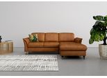 Ecksofa SIT & MORE "Maggiore L-Form", braun (cognac), B:258cm T:173cm, 100% Polyester, Sofas, Ecksofa, wahlweise mit Kopfteilverstellung, Schlaffunktion und Bettkasten