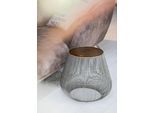 Couchtisch GUTMANN FACTORY "Coffee, Bestelltisch, rund Ø 47 cm", silber (silberfarben antik, silberfarben antik, messingfarben), B:47cm H:45cm T:47cm, Tische, Couchtisch