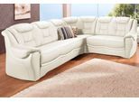 Ecksofa SIT & MORE "Bellevue L-Form", weiß (altweiß), B:265cm H:94cm T:215cm, PRIMABELLE-Microfaser (100% Polyester);SOFTLUX-Kunstleder;Luxus-NaturLEDER, Sofas, Ecksofa, wahlweise mit Schlaffunktion