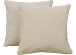 Dekokissen OTTO HOME "Langeland", cream, B:40cm H:40cm, Polyester, Dekokissen_Sitzkissen_Kissenhüllen, Dekokissen mit Füllung, Sofakissen 2er Set 40 x 40 cm