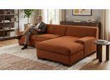 Ecksofa OTTO HOME "Faxe 268 x 153 cm, auch mit Schlaffunktion", braun (terra), B:268cm H:74cm T:153cm, 90% Polyester, 10% Nylon, Sofas, Ecksofa, L-Form, aus haustierfreundlichem Pet Friendly Cord