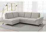 Ecksofa SIT & MORE "Chelsea L-Form, B: 264 cm, mit Armteil-& Sitztiefenverstellung", beige (nature), B:249cm H:89cm T:190cm, 100% Polyester, Sofas, Ecksofa, optional Schlaffunktion und Bettkasten