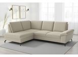 Ecksofa SIT & MORE "Chelsea L-Form, B: 264 cm, mit Armteil-& Sitztiefenverstellung", beige (creme), B:249cm H:89cm T:190cm, 100% Polyester, Sofas, Ecksofa, optional Schlaffunktion und Bettkasten