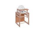 My Baby Lou Kombihochstuhl, Natur, Holz, Buche, Hartholz, EN 14988, Essbrett abnehmbar, Schrittgurt, 3-Punkt-Gurt, Tablett, Babymöbel, Hochstühle & Zubehör, Hochstühle