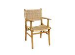 Mid.you , Naturfarben , Holz , Rattan, Teakholz , massiv , 59x84x60 cm ,