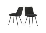 Mid.you , Schwarz , Metall, Textil , 58.5x83x46 cm ,