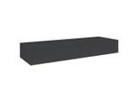Hom`in Konsolentisch, Anthrazit, Holzwerkstoff, 2 Schublade(n) Schubladen, 40x16x110 cm, Wohnzimmer, Wohnzimmertische, Konsolentische