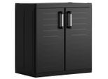 Keter Geräteschrank, Schwarz, Kunststoff, 2 Fächer, 89x93x54 cm, Aufbewahrung & Schutzhüllen, Geräteschuppen