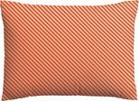 Kissenbezug SCHLAFGUT "Premium Kissenbezug Woven Fade Satin (1 St)", rot (grau light, rot mid), B:70cm L:90cm, Mako-Satin, Obermaterial: 100% Baumwolle, Kissenbezüge, Kissenbezug, Ton-in-Ton Reißverschluss, Fadendichte von 300tc, Streifen, OEKO Tex