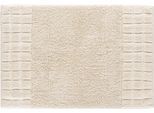 Badematte GRUND "Chess" Gr. 4, beige (natur), H:14mm, Baumwolle, Badematten, Badematte, besonders saugfähig, 100% Baumwolle