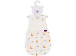 Babyschlafsack TRÄUMELAND "Außenschlafsack LIEBMICH, Design Dinolino", Baby, Gr. 50/56, bunt, Bezug: 100% Baumwolle. Füllung: 70% Polyester, 30% Lyocell (TENCEL™), Schlafsäcke