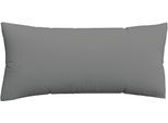 Kissenbezug SCHLAFGUT "Premium Kissenbezug Knitted Jersey (1 St)", grau (grau mid), B:40cm L:80cm, Jersey, Obermaterial: 95% Baumwolle, 5% Elasthan, Kissenbezüge, Kissenbezug, Ton-in-Ton Reißverschluss, Bio-Baumwolle mit Elasthan, Uni, OEKO Tex