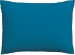 Kissenbezug SCHLAFGUT "Premium Kissenbezug Woven Satin (1 St)", blau (blau mid), B:60cm L:80cm, Mako-Satin, Obermaterial: 100% Baumwolle, Kissenbezüge, Kissenbezug, Ton-in-Ton Reißverschluss, Fadendichte von 300tc, Uni, OEKO Tex