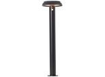 LED Sockelleuchte BRILLIANT "Alvero", schwarz, H:70cm Ø:20cm, Leuchten, LED Außenstehleuchte, Solar, schwarz
