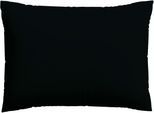 Kissenbezug SCHLAFGUT "Premium Kissenbezug Knitted Jersey (1 St)", schwarz (off, schwarz), B:70cm L:90cm, Jersey, Obermaterial: 95% Baumwolle, 5% Elasthan, Kissenbezüge, Kissenbezug, Ton-in-Ton Reißverschluss, Bio-Baumwolle mit Elasthan, Uni, OEKO Tex