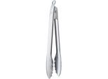 Grillzange RÖSLE "Barbecue", silber, B:4cm H:3,1cm L:32cm, Edelstahl, Küchenzangen, 30 cm, mit Verschlusssystem