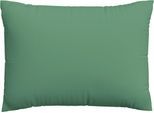 Kissenbezug SCHLAFGUT "Premium Kissenbezug Woven Satin (1 St)", grün (grün mid), B:60cm L:80cm, Mako-Satin, Obermaterial: 100% Baumwolle, Kissenbezüge, Kissenbezug, Ton-in-Ton Reißverschluss, Fadendichte von 300tc, Uni, OEKO Tex