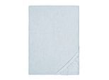 Spannbettlaken BIBERNA "HERMAL Melange Flanell uni, kuschelig weich", ciel, L:200cm, Flanell, Obermaterial: 100% Baumwolle, Bettlaken, Spannbettlaken, 100% Baumwolle, weich+warm, Matratzenhöhe bis 22 cm, Made in Germany