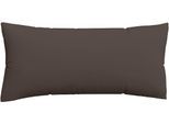 Kissenbezug SCHLAFGUT "Premium Kissenbezug Knitted Jersey (1 St)", beige (sand deep), B:40cm L:80cm, Jersey, Obermaterial: 95% Baumwolle, 5% Elasthan, Kissenbezüge, Kissenbezug, Ton-in-Ton Reißverschluss, Bio-Baumwolle mit Elasthan, Uni, OEKO Tex