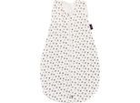 Babyschlafsack TRÄUMELAND "Sommerschlafsack LIEBMICH TENCEL™, Design weiß mit grauen Sternen", Baby, Gr. L: 111cm, 110, weiß, Bezug: 70% Lyocell (TENCEL™), 30% Baumwolle, Schlafsäcke