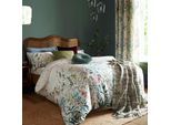 Wendebettwäsche LAURA ASHLEY "Point of Fields, aus Baumwoll-Satin", multicolor, B/L: 200cm x 200cm, 1 Stk., 2 Stk., Satin, B/L: 50cm x 75cm & 50cm x 75cm, 3 tlg., Satin, Obermaterial: 100% Baumwolle, Bettwäsche, Wendebettwäsche, mit floralem Muster, inkl 2 Kissenbezüge