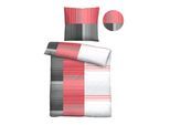 Bettwäsche "0040561", rot, B/L: 135cm x 200cm, 1 Stk., 1 Stk., Renforcé, B/L: 80cm x 80cm, 2 Stk., Renforcé, Obermaterial: 100% Baumwolle, CASTELL - MARKENBETTWÄSCHE, Bettwäsche, Bettwäsche, hautsympathisch, 100% Baumwolle, Reißverschluss, ganzjährig nutzbar