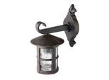 Außen-Wandleuchte BRILLIANT "JORDY", braun (rostbraun), B:15cm H:30cm T:23cm, Leuchten, 29cm Höhe, E27 max. 60W, LED geeignet, aus rostfreiem Edelstahl