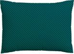 Kissenbezug SCHLAFGUT "Premium Kissenbezug Woven Fade Satin (1 St)", bunt (petrol deep, grün deep), B:60cm L:80cm, Mako-Satin, Obermaterial: 100% Baumwolle, Kissenbezüge, Kissenbezug, Ton-in-Ton Reißverschluss, Fadendichte von 300tc, Streifen, OEKO Tex