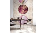 Fototapete LIVING WALLS "THE WALL III Marmor-Optik Tapete Motivtapete Steinwand Steinoptik", pink (beige,gold,pink), B:2,8m H:0,02m L:1,59m, Vlies, Tapeten, Vliestapete Stein-Optik für Schlafzimmer Küche Wohnzimmer Marmoroptik