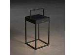 KONSTSMIDE LED Laterne "Portofino", schwarz, H: 30cm, 2 Stk., Leuchten, Portofino LED Solar/USB-Laterne, dimmbar