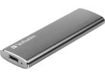VERBATIM externe SSD "Vx500 USB 3.1 Gen 2 240 GB", silber (silberfarben), 240 GB, Schreibgeschwindigkeitmaximal 430 MB/s Lesegeschwindigkeitmaximal 500 MB/s, Festplatten