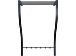 Garderobenleiste SPINDER DESIGN "CARVE", schwarz, B:75cm H:113cm T:29cm, Metall, Garderobenhalter, Breite 75 cm